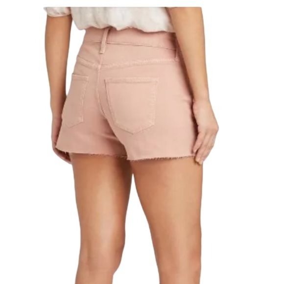 Universal Thread Women's Jeans Shorts Vintage Midi Cotton Mid Rise Peach SZ 0/25 - Picture 2 of 14